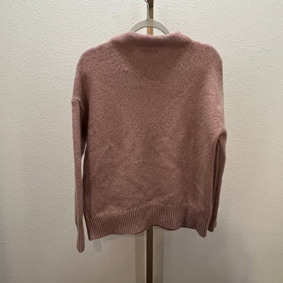 VINCE Funnel Neck Wool Blend Sweater- size XXS in Mauve Orchid Pink - Picture 6 of 6
